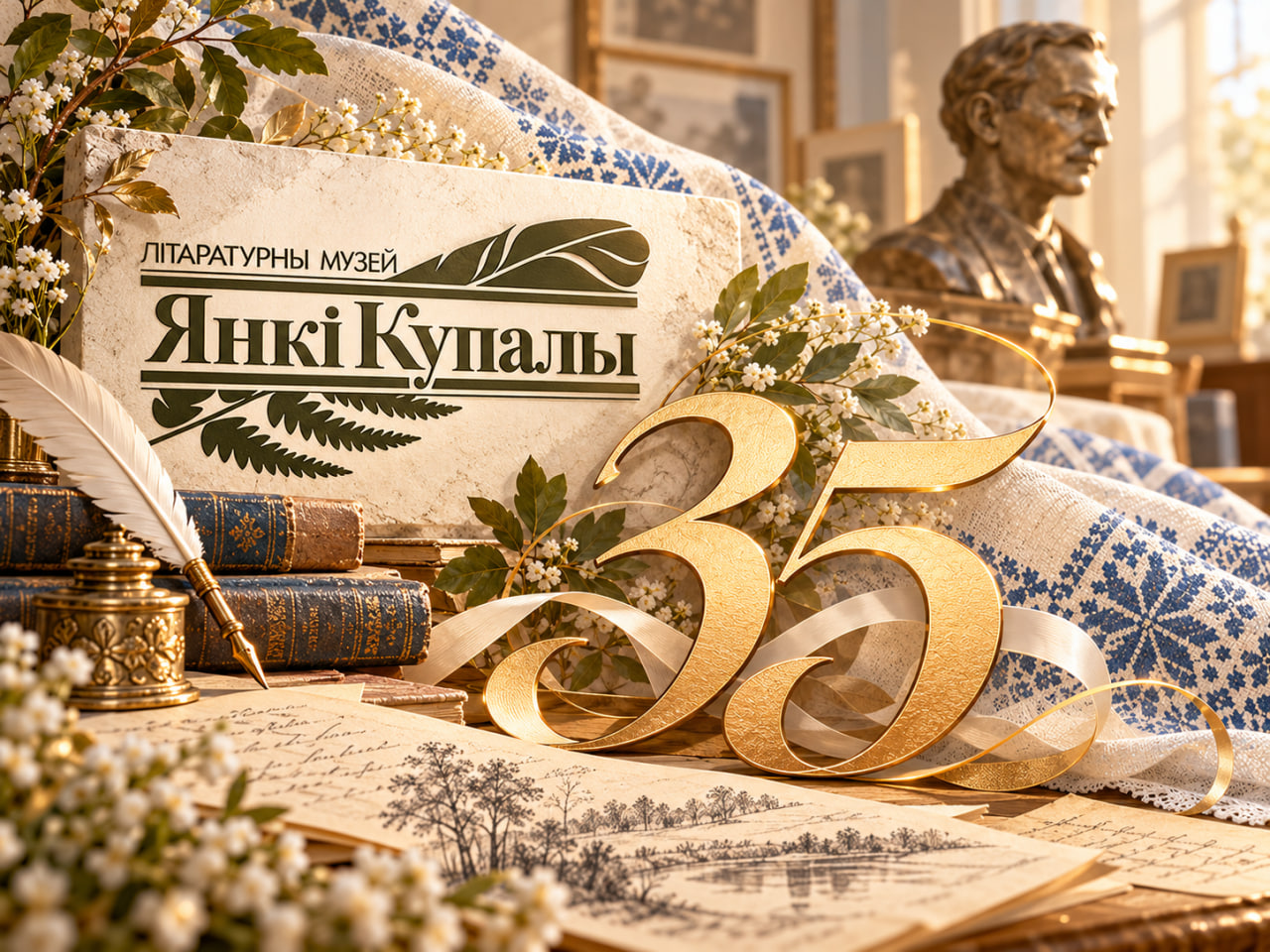 Віншаванне ад Дзяржаўнага літаратурнага музея Янкі Купалы
